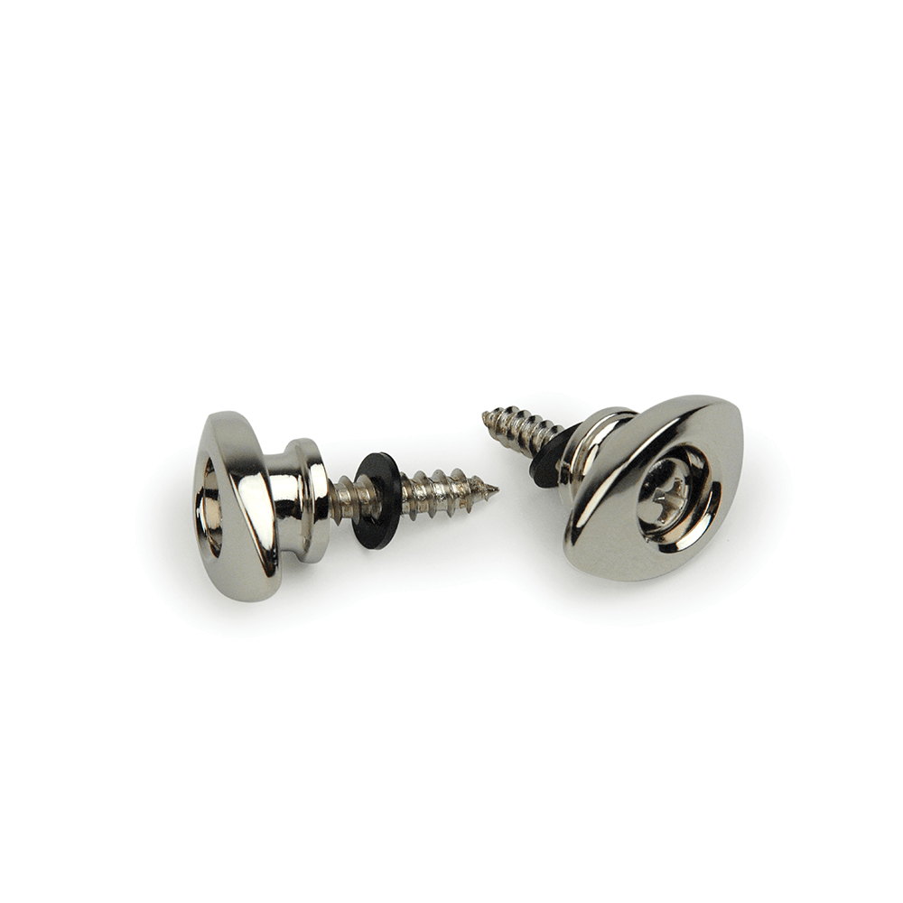 D'addario Chrome Elliptical Guitar Strap Pins Prevent Slippage, Easy Install, product image from Cggeorgallis
