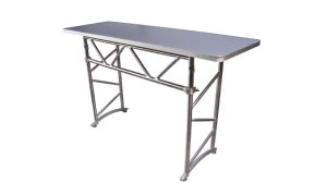 Adjustable Height DJ Truss Table - Easy Fold & Level Design