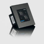 Two-Channel XLR to Dante Input Panel with Adjustable Preamp