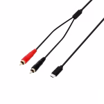 Crystal-Clear Audio USB-C to RCA Y-Cable Adapter 1.5 m