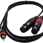 Clear Audio Transfer 1.5 m RCA to XLR Cable with Dual Female Connectors